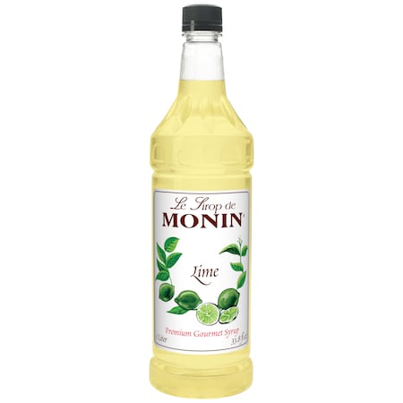 MONIN Monin Lime Syrup 1 Liter Bottle, PK4 M-FR029F